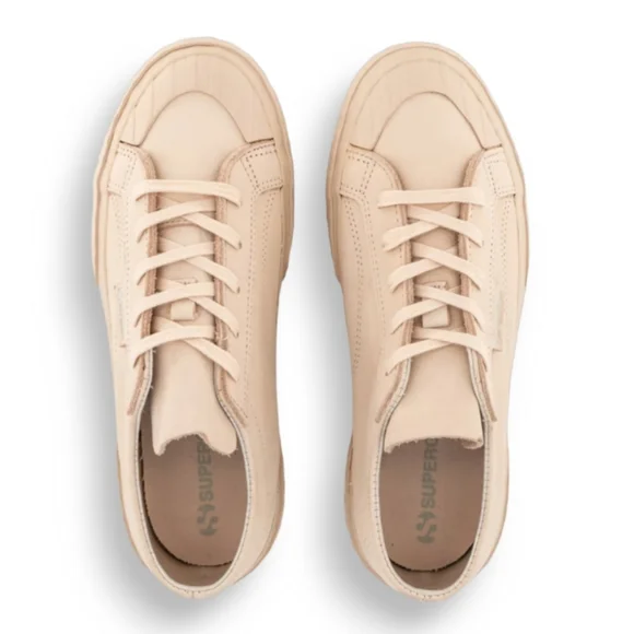 SUPERGA 2630 Stripe Buttersoft Shoes in Pink Blush-Green Iceberg - Picture 12 of 15